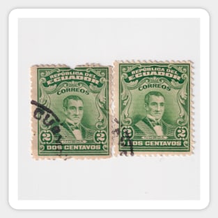 Ecuador Stamp, 1915 Sticker